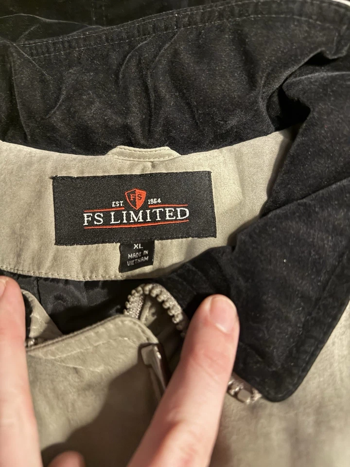 Abrigo vintage FS Limited para mujer hasta la cadera beige con cremallera XL con capucha SKU6 Foto 4 de 4