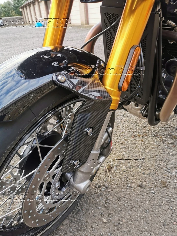 CarbonFBR: TXT02 - Soportes guardabarros Triumph Thruxton 2016-2019 R/ 2021-2024 RS Foto 2 de 4