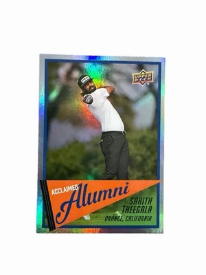 2026 Upper Deck #AL-12 Sahith Theegala Acclaimed Alumni 