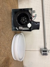 Commercial Electric 80/110 CFM Round Bathroom Exhaust Fan LED Night Light Sensor