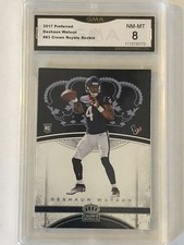 2017 Crown Royale Football #83 DeShaun Watson RC Rookie Houston Texans GMA 8 Pan