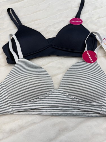 Maidenform Girl Contour Bra Girls 30A Padded Wireless 2 Pack New - Picture 2 of 12