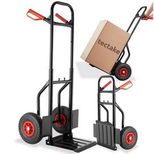 Sack Truck Barrow Wheels Heavy Duty Cart Folding Trolley Foldable Shelf Solid