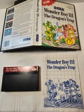 Wonder boy III The Dragon's Trap Sega Master box, instructions and bonus poster!
