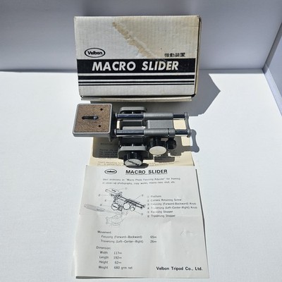 Velbon MACRO SLIDER Tripod Camera Rail 