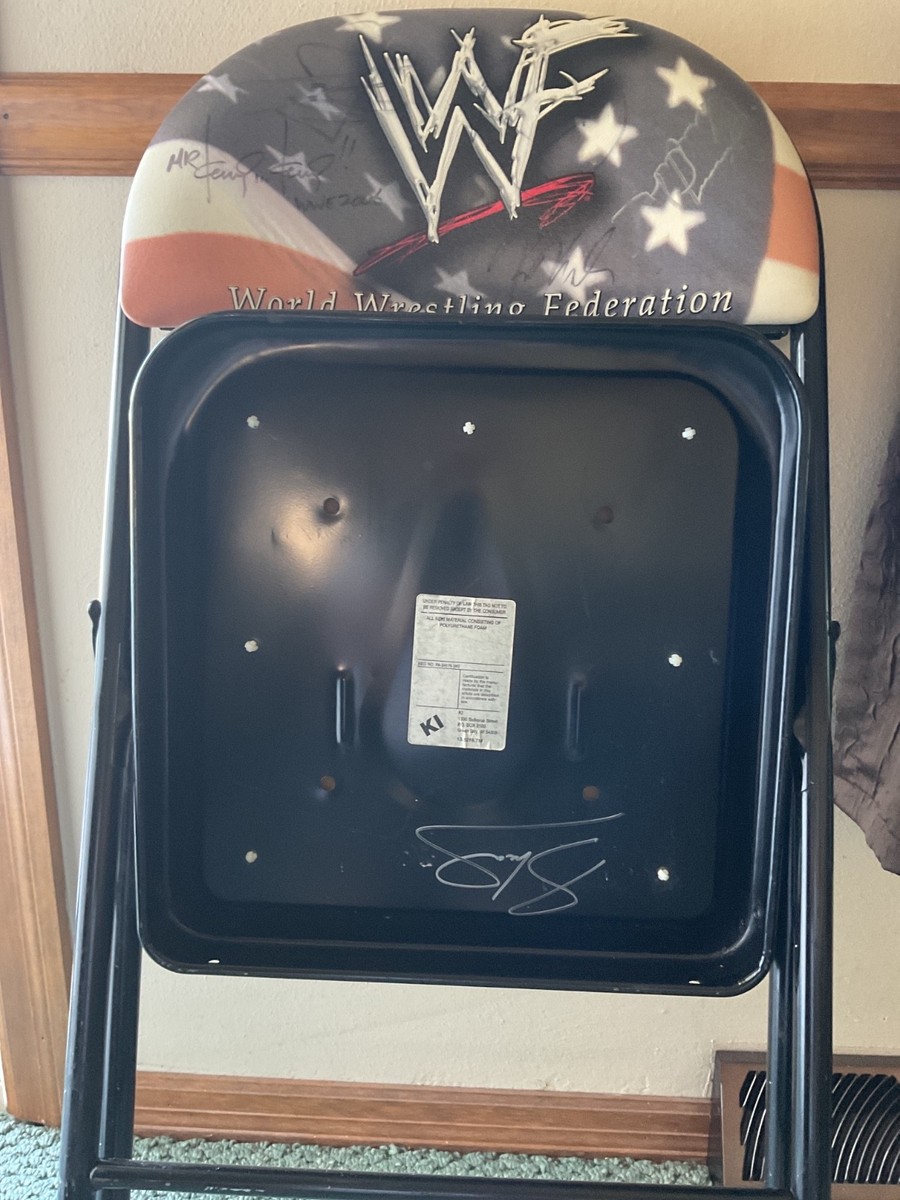 2001 WWF NO MERCY SAVVIS CENTER ST. LOUIS, MO. MULTI SIGNED STEEL