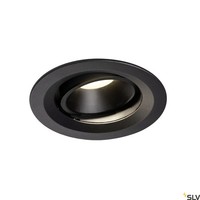 Schwarz Moderne Einbauleuchte Lampe 4000K 2360Lm 1X17,5W/Led IP20 120° 9 [Cm]