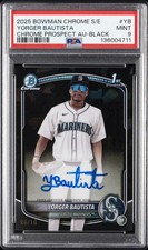 BOWMAN CHROME SAPPHIRE EDITION CHROME PROSPECTS AUTOS YORGER BAUTISTA 6/10 PSA 9