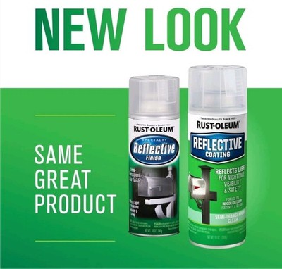 Rust-oleum 214944 Specialty Reflective Spray, Semi Transparent Clear F