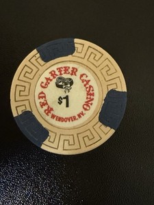 $1 Red Garter Wendover Nevada Casino Chip