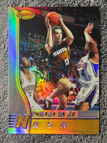 Steve Nash [Refractor] #R18 1996 Bowman's Best Rookie card