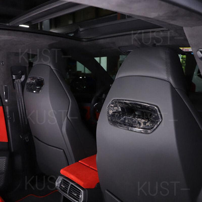 For Lamborghini URUS 2018-21 Forged Carbon Fiber Seat Headrest Back Hook 2pcs
