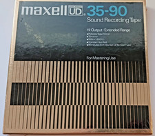 Maxell UD 35-90 Reel to Reel Sound Recording Tape 1800 ft New Sealed in Plastic!