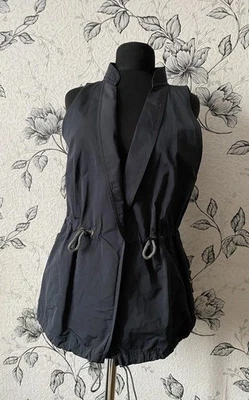 Women Brunello Cucinelli Vest Navy Polyester 36 / - Bild 1 von 4