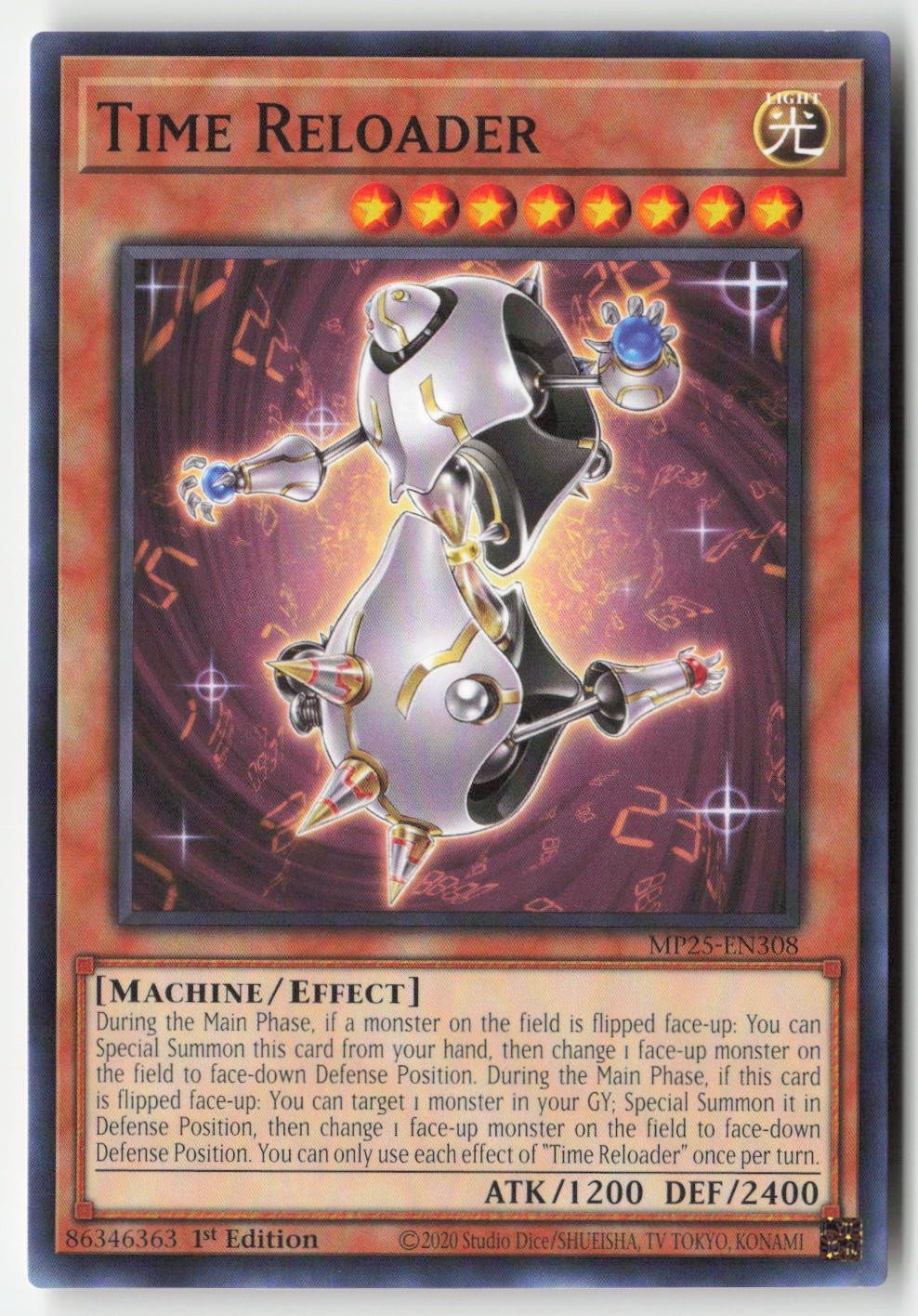 Yugioh - Time Reloader MP25-EN308 1st Edition - 2025 Mega-Pack