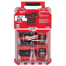 For Milwaukee 49-66-7840 SHOCKWAVE Impact Drive 7PC MM / SAE Socket PACKOUT Set