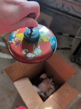 Ohio Art Spinning Top Bunnies And Children 1940  s  No 146