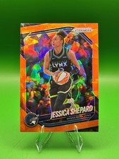 2025 Panini Prizm WNBA Jessica Shepard Orange Ice Prizm #137 Minnesota Lynx