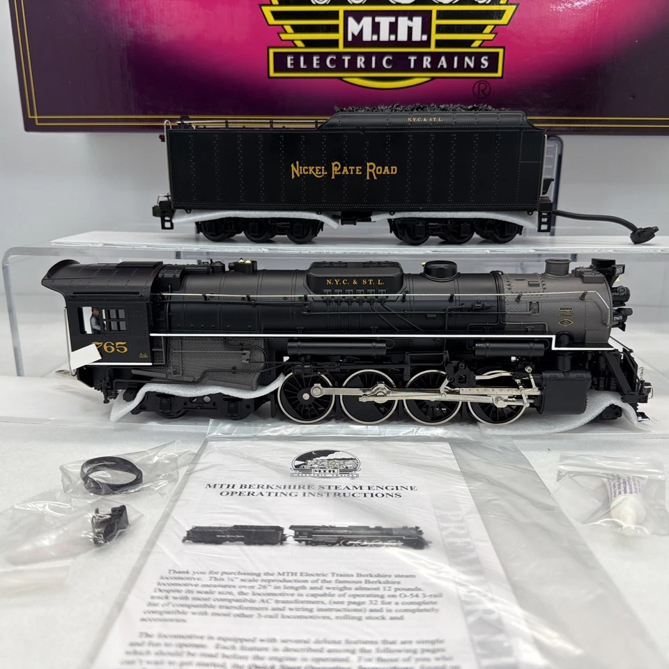 MTH Premier 20-3032-1 Nickel Plate Road 2-8-4 Berkshire PS.1 O #765 New BCR NKP - Image 2 of 4