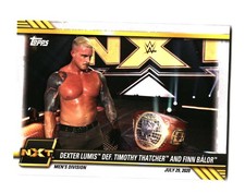 Dexter Lumis def. Timothy Thatcher and Finn Bálor 2021 Topps WWE NXT 52