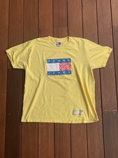Vintage 90s Tommy Hilfiger Flag Logo T Shirt Mens Sz XXL Made in USA Hip Hop