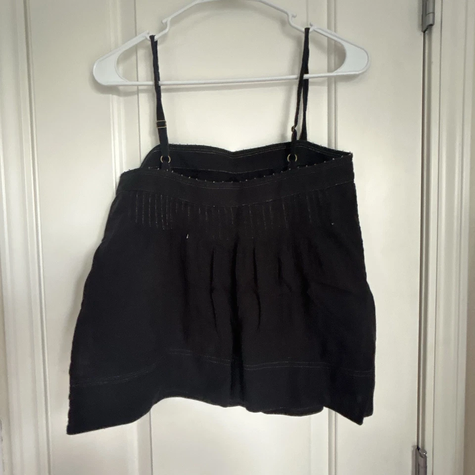 Camiseta sin mangas Joie para mujer negra con cremallera lateral de algodón ligera con correa de espagueti - talla XS Foto 4 de 4