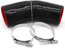 4-ply Elbow Coupler Silicone Hose 4 Inch102mm With T-bolt Id4 45 Degree