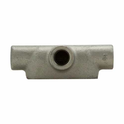 Eaton T57 Condulet Form 7 Conduit Outlet Body, Feraloy Iron, T Shape, 1-1/2