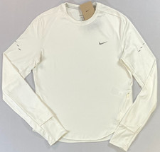 Women's Nike Dri-FIT Swift Running Long Sleeve Shirt White HQ0503 Size Medium