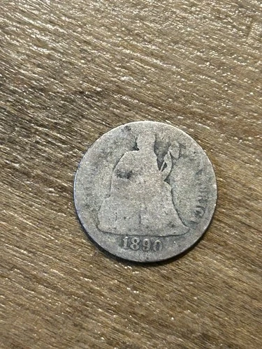 1890 Liberty Seated Dime AG