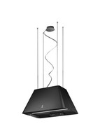 Elica Ikona Light BL/F/60 Inselhaube Filterhaube LED Schwarz Soft Touch Effekt