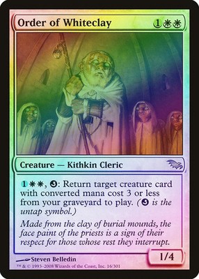 Order of Whiteclay FOIL Shadowmoor PLD White Rare MAGIC MTG CARD ABUGames