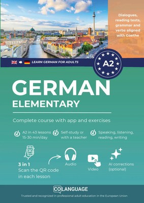 Learn German A2 elementary: complete course with app and exercises Academy Buch