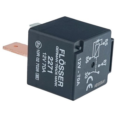 Kfz Auto RELAIS MINI 12V 70A m/DIODE 4 Anschlüsse Hochleistungsrelais 4 pol
