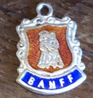 Vintage BANFF Silver Enamel Shield Charm — photo 3