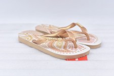 Womens Havaianas Farm Flip-Flop Sandals - Golden Papillon Size 11/12 EU 43-44 