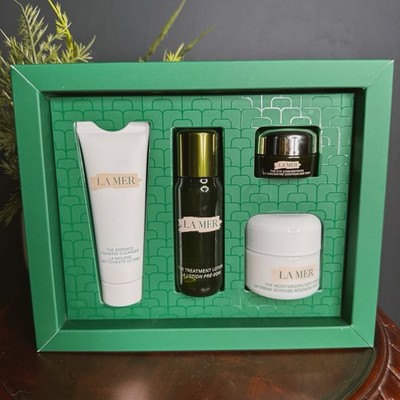 LA MER Gift Set Refreshing Balance Collection Cleanser Lotion Soft Cream Eye NEW