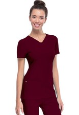 Scrubs Heartsoul Short Sleeve Scrub Top 20710 WINH Wine Free Shipping