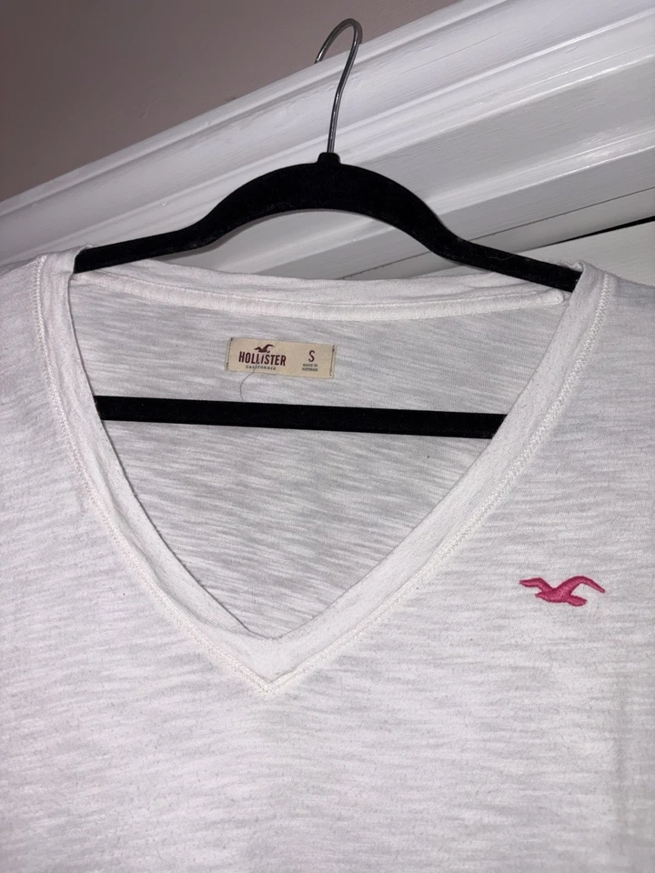 Hollister 复古 Y2K 长袖 V 领上衣女式小号 Elena Gilbert Bella Swan — 第 3/4 张图片