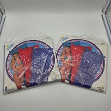 Vintage 1997 Intex The Wet Set Pool Float Mat 72x27 Lot of 2 Blue Red Sealed NOS