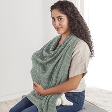 Breastfeeding Multi-Use Cover A Nursing Cover, Swaddle, Car Seat Wrap, Tummy T