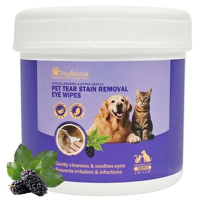 Eye Wipes Dogs Cats Tear Stain Remover Cleans Debris Sensitive 120 PCS