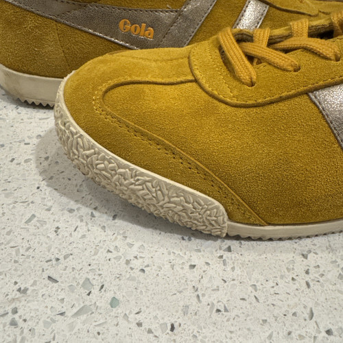 Gola Harrier Mirror klassische Damen-Sportschuhe in GELB/GOLD US-Größe 10 CLA156 - Bild 3 von 13