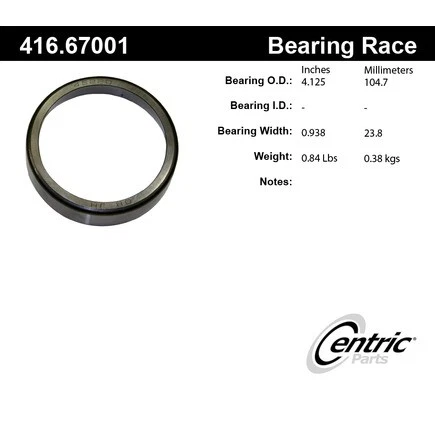 Centric 416.67001 Centric Premium Bearing Race - Image 2 of 4