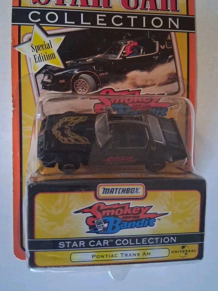 Matchbox 1997 Star Collection Smokey and the Bandit Pontiac T-Top Trans AM NOS - Image 4 of 4