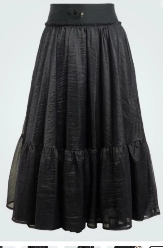 Maxi Falda Para Mujer Adidas Originales Cintura Tul Vestido Informal Talla XS Foto 4 de 4