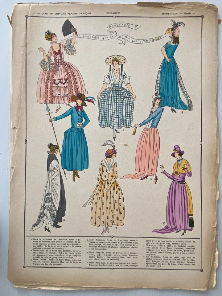 Historia Dc Disfraz Femenino Francés Modas De La Revolución - Imagen 3 de 4