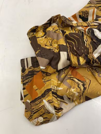 FENDI/Long Sleeve Shirt/Size 38/Silk/GLD/All-Over Print/fs0876 thumbnail 5