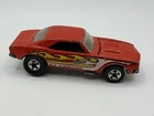 VINTAGE HOT WHEELS RED 67 CAMARO WITH FLAMES, MADE IN 1982