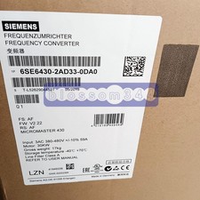 1PIECE NEW SIEMENS FREQUENCY CONVERTER 6SE6430-2AD33-0DA0 6SE6 430-2AD33-0DA0